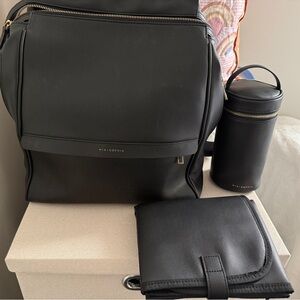 Mia + Sophia Diaper Bag with insulated bottle holder & changing pad